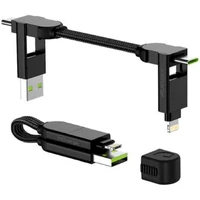 Rolling Square inCharge X 6v1 napájecí kabel 100W 0,14m černý - Kabely a redukce