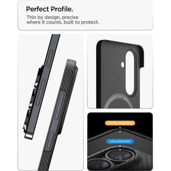 Spigen Air Skin Aramid MagSafe kryt Samsung Galaxy S26+ black - Pouzdra - Obrázek 199ed1da5a07441b8541cf6af4bd53ab