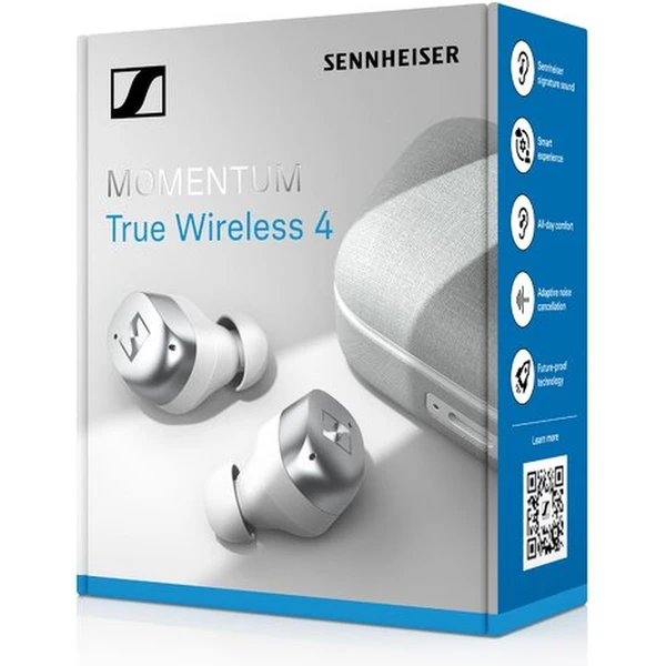 Sennheiser Momentum 4 TWS bezdrátová sluchátka, bílá/stříbrná - Sluchátka - Obrázek 19E1000O01