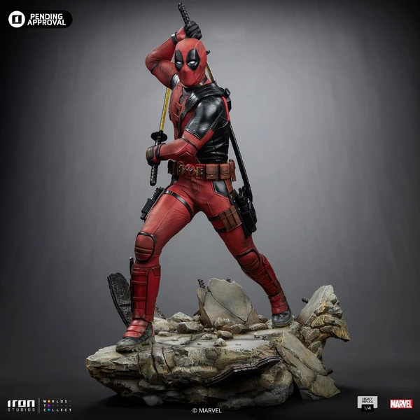 Socha Iron Studios Legacy Replica 1/4 Deadpool & Wolverine - Deadpool - Sochy a sošky - Obrázek 19M7000J01