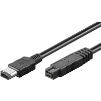 PremiumCord FireWire 9pin/FireWire 6pin kabel 1,8m černý - Kabely a redukce