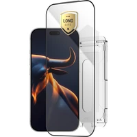 FIXED Armor Long-Life tvrzené sklo s aplikátorem Apple iPhone 18 Pro černé - Ochranné folie a skla