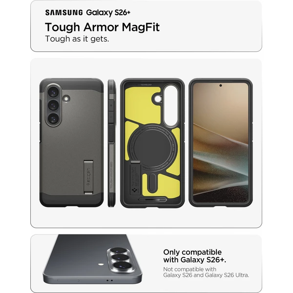 Spigen Tough Armor MagSafe kryt Samsung Galaxy S26+ tmavě šedý - Pouzdra - Obrázek 19cc1d3a4ec149939dfd3a4742a8443b