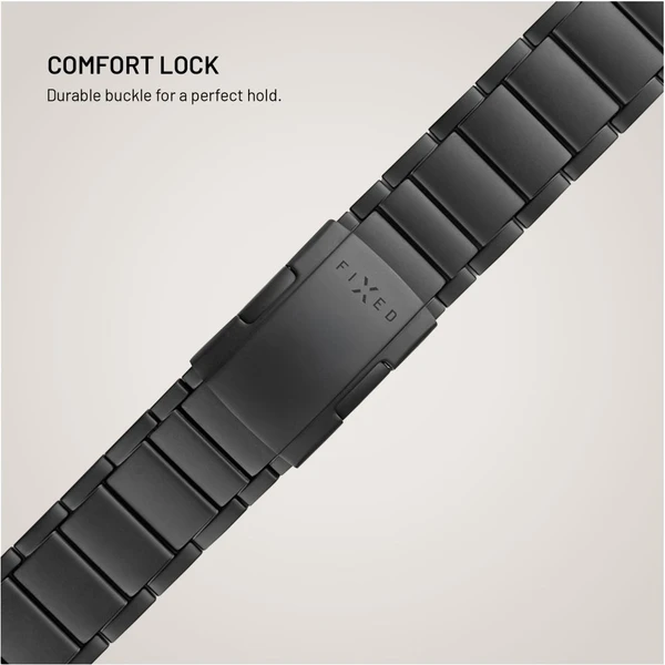 FIXED Titanium Strap titanový řemínek Apple Watch 44/45/46/49mm, černý - Řemínky - Obrázek 19ced0f4623e4d77b2054ca65ce0a4ec