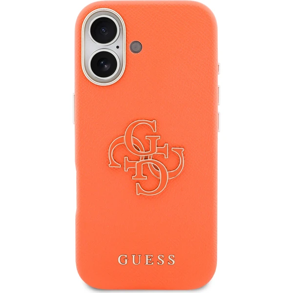 Guess PU Resin Logo kryt iPhone 17 oranžový - Pouzdra - Obrázek 19ddbb316ed947de938fd9b40d991334