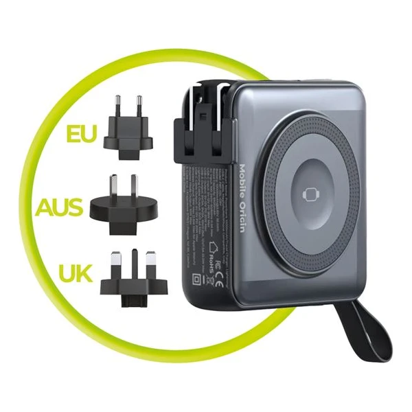 Mobile Origin PowerBank & Travel Charger, Lightning/USB-C kabel, MagSafe černá - Powerbanky - Obrázek 19e6a16c776747b399e627f23a8a7d7c
