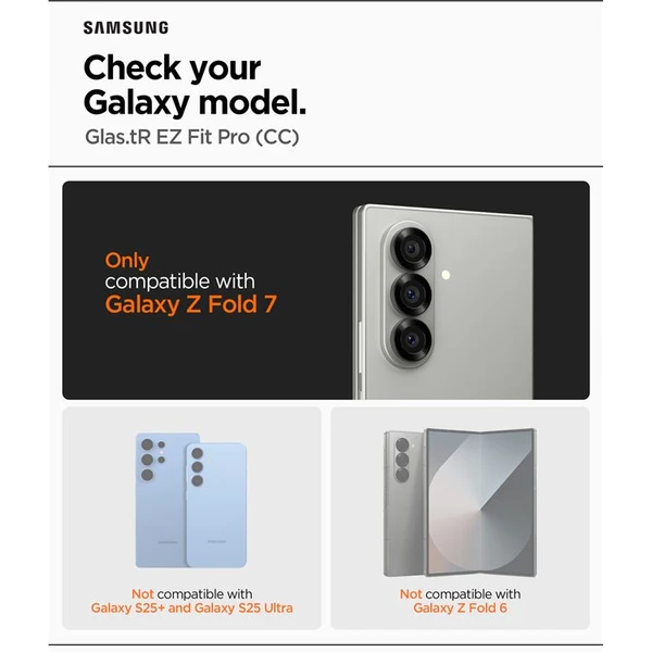 Spigen Glass tR EZ Fit Pro HD sklo Samsung Galaxy Z Fold7 čiré (1 ks) - Ochranné folie a skla - Obrázek 19eade674dd84f94afd09d3a344ce87d