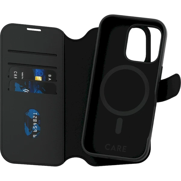 PanzerGlass® CARE pouzdro Apple iPhone 16 Pro MagSafe Wallet 2v1 černý - Pouzdra - Obrázek 1A08000P01
