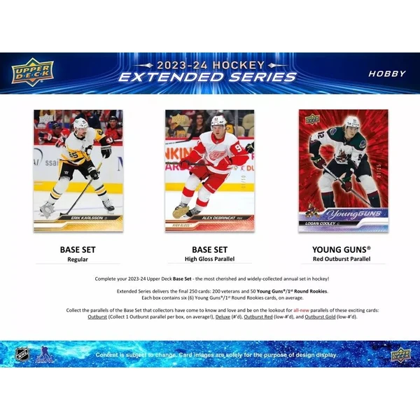 Hokejové karty 2023-24 Upper Deck Extended Series Hockey Hobby Box - Hokejové karty - Obrázek 1A67000L01