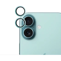 iWant ochrana čoček na kameru Apple iPhone 16/16 Plus modrozelená - Ochranné folie a skla