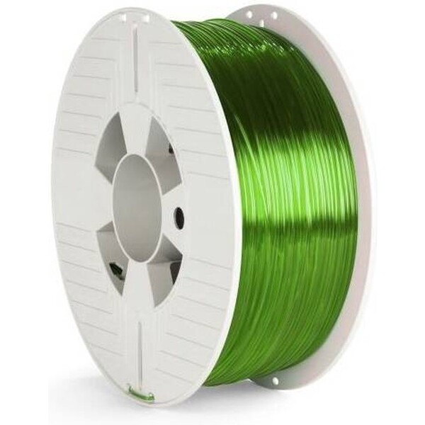 VERBATIM filament do 3D tiskárny PET-G 1.75mm, 327m, 1kg zelený průhledný Zelená/stříbrná