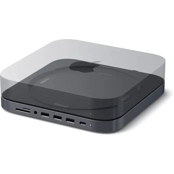 Satechi Aluminium Stand and Hub for Mac Mini vesmírně šedý - USB huby - Obrázek 1AL2700301