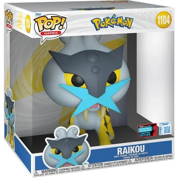 Funko POP! #1104 Games Jumbo: Pokemon - Raikou - Funko POP! - Obrázek 1AYM000K01