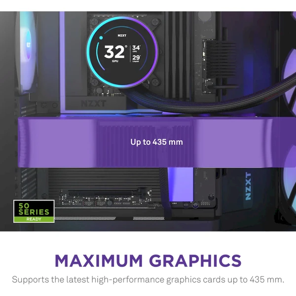 NZXT H9 Flow RGB+ černá - Počítačové skříně - Obrázek 1B7K000K01