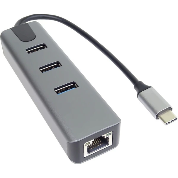 PremiumCord 4v1 USB-C Hub antracitový - USB huby - Obrázek 1B8L000K01