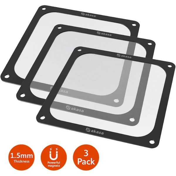 Akasa 140mm Strong Magnetic PC Fan Filter - Prachové filtry a mřížky - Obrázek 1BBJ000K01