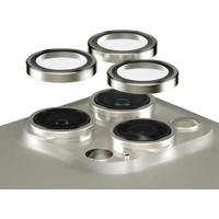 PanzerGlass HoOps ochranné kroužky Apple iPhone 16 Pro/16 Pro Max/15 Pro/15 Pro Max přírodní hliník - Ochranné folie a skla
