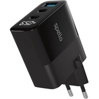 Spello ForceBoost Display GaN 65W nabíjecí adaptér černý - Nabíječky