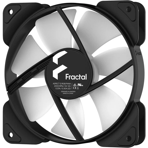 Fractal Design Aspect 12 RGB PWM Black Frame 3-pack - Ventilátory pro PC - Obrázek 1CUG300401