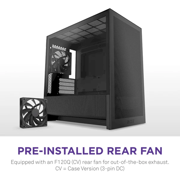 NZXT H3 Flow černá - Počítačové skříně - Obrázek 1D7K000K01