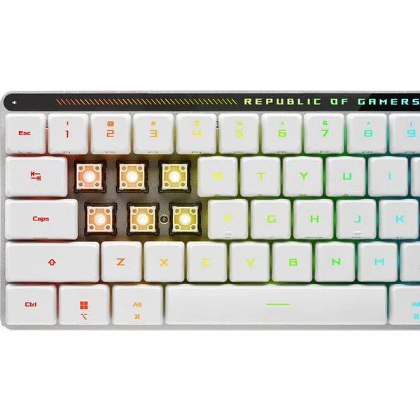 ASUS ROG Falchion RX Low Profile (ROX RX RED) herní klávesnice US bílá - Klávesnice - Obrázek 1DY5000L01