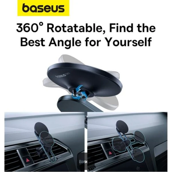 Baseus MagPro držák do auta s magnetem do ventilační mřížky černý - Držáky - Obrázek 1E9R000K01