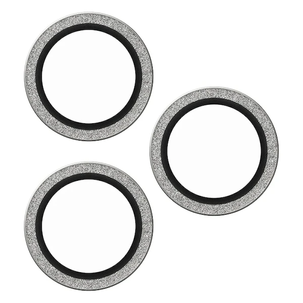 PanzerGlass® SAFE Camera Apple iPhone 16 Pro/15 Pro/16 Pro Max/15 Pro Max třpytivě stříbrné HoOps™ - Ochranné folie a skla - Obrázek 1F08000P01