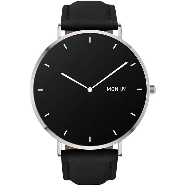 Garett Smartwatch Verona stříbrná, černý řemínek - Chytré hodinky - Obrázek 1FEM300401