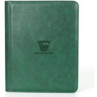 Gemloader Premium album na toploadery 216 ks se zipem zelené - Alba na karty