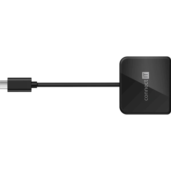 CONNECT IT USB-C hub 3v1 černý - USB huby - Obrázek 1GTG000K01
