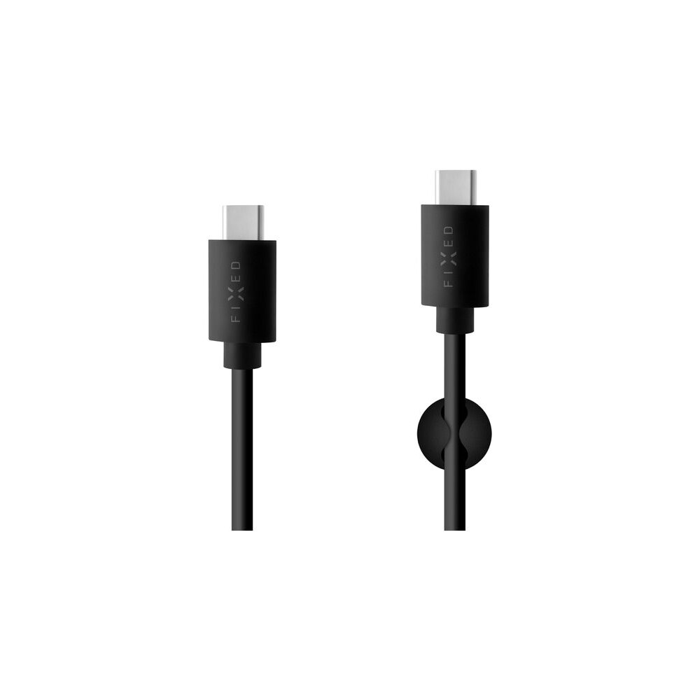 FIXED dlouhý nabíjecí kabel USB-C (PD) 15W černý