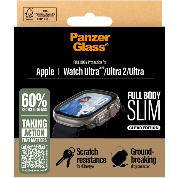 PanzerGlass® Apple Watch Ultra 3/2/1 tenký čirý kryt s ochranným sklem - Pouzdra - Obrázek 1HWA000L01