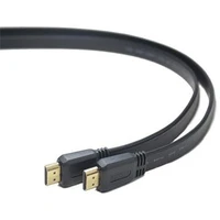 PremiumCord HDMI 1.4/HDMI 1.4 plochý kabel s ethernetem 4K 5m černý - Kabely a redukce