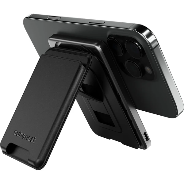 CubeNest SQ1B3D SlimDual Qi2/MagSafe powerbanka (5000 mAh) černá - Powerbanky - Obrázek 1I9R000K01