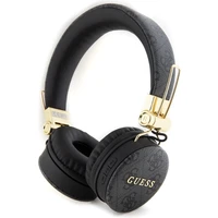 Guess PU 4G Metal Logo Bluetooth sluchátka černá - Sluchátka