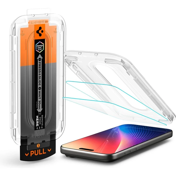 Spigen Glass tR EZ Fit Pro HD (Privacy) sklo iPhone 17 Pro/16 Pro/17 - Ochranné folie a skla - Obrázek 1MMH000K01