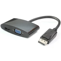 PremiumCord DisplayPort -> HDMI/VGA redukce 0,2m černá - Kabely a redukce