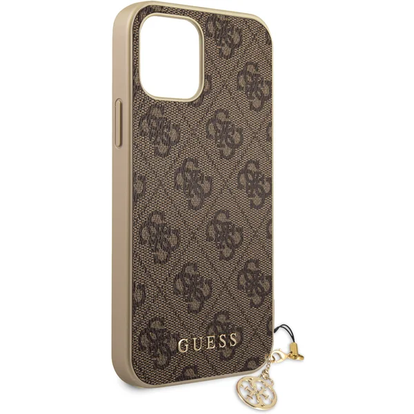 Guess 4G Charms kryt iPhone 12/12 Pro 6.1" hnědý - Pouzdra - Obrázek 1NRN500301