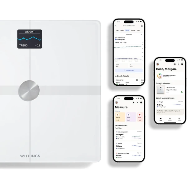 Withings Body Smart Advanced Body Composition chytrá Wi-Fi váha bílá - Chytré váhy - Obrázek 1P54G00101