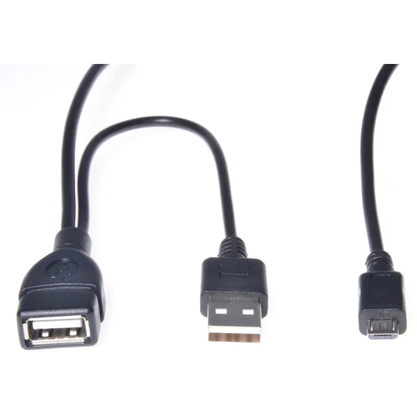 PremiumCord redukce kabel USB A samice+USB A samec-Micro USB samec OTG - Redukce - Hlavní obrázek