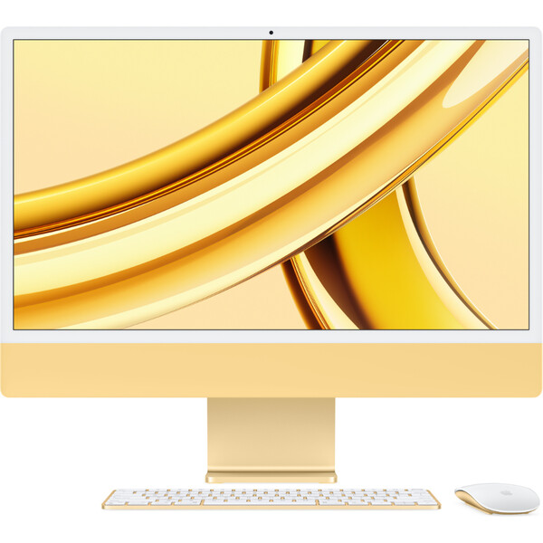 CTO Apple iMac 24" (2023) / 8GB / Mouse / Yellow / CZ NUM Touch ID KLV / 1TB SSD