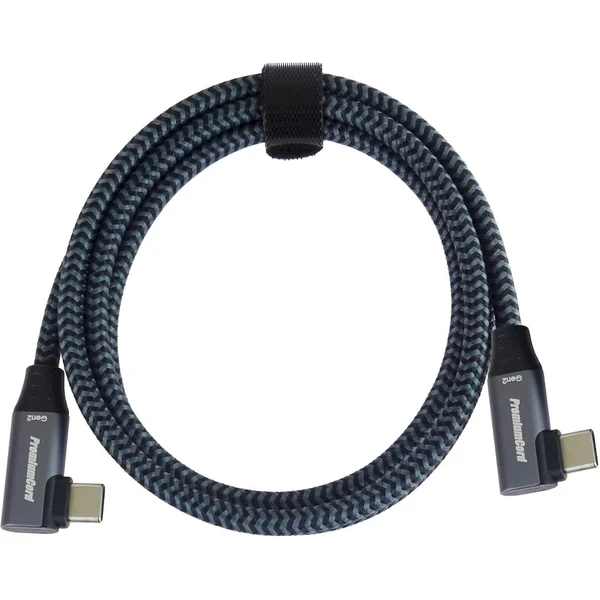 PremiumCord USB-C/USB-C napájecí kabel se zahnutýmí konektory 100W 1m stříbrný - Kabely a redukce - Obrázek 1RHF000K01