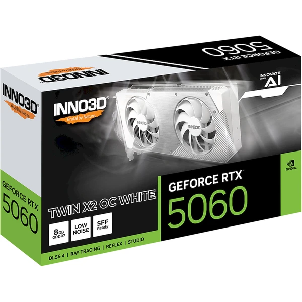 INNO3D NVIDIA GeForce RTX 5060 X2 OC WHITE 8GB GDDR7 - Grafické karty - Obrázek 1RWH000K01