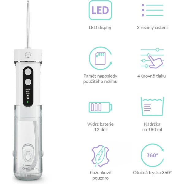 TrueLife AquaFloss Mini M50 ústní sprcha bílá - Ústní sprchy - Obrázek 1TUL000K01