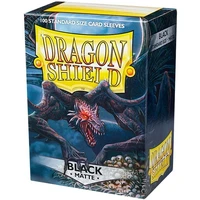 Dragon Shield Standard obaly na karty matně černé (100 obalů) - Obaly na karty