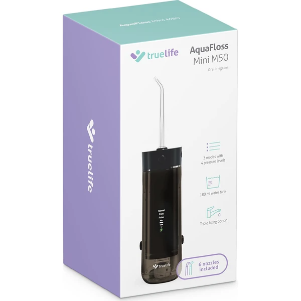 TrueLife AquaFloss Mini M50 ústní sprcha černá - Ústní sprchy - Obrázek 1UUL000K01