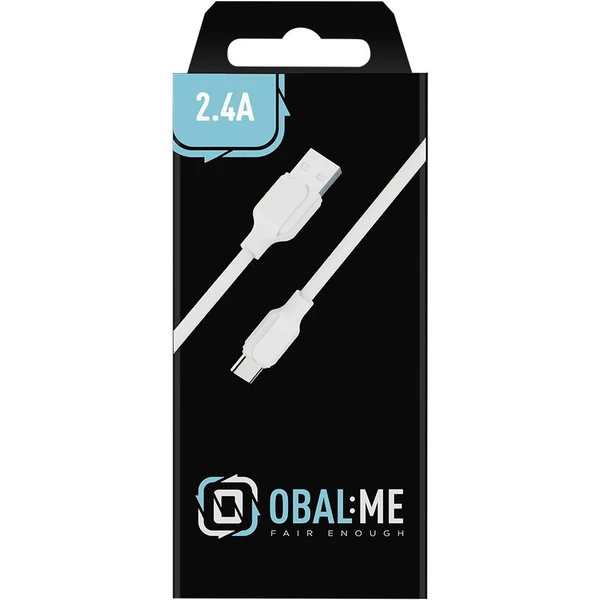 Obal:Me Simple USB-A/USB-C napájecí kabel 1m bílý - Kabely a redukce - Obrázek 1VK6000701