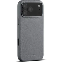 Woolnut MagSafe kožený kryt iPhone 17 Pro Max šedý - Pouzdra
