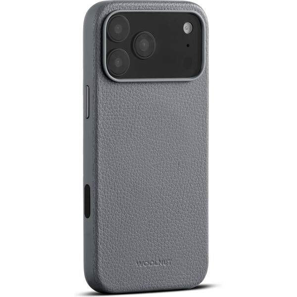 Woolnut MagSafe kožený kryt iPhone 17 Pro Max šedý