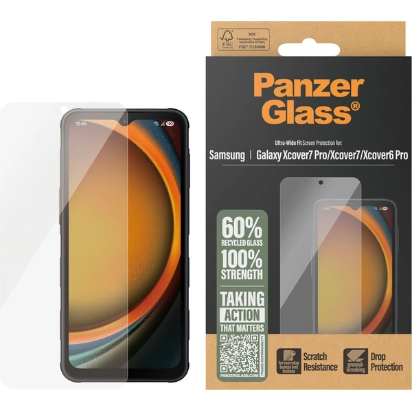 PanzerGlass® Ultra-Wide Fit sklo Samsung Galaxy Xcover7 Pro/Xcover7/Xcover6 Pro - Ochranné folie a skla - Obrázek 1VQI000K01